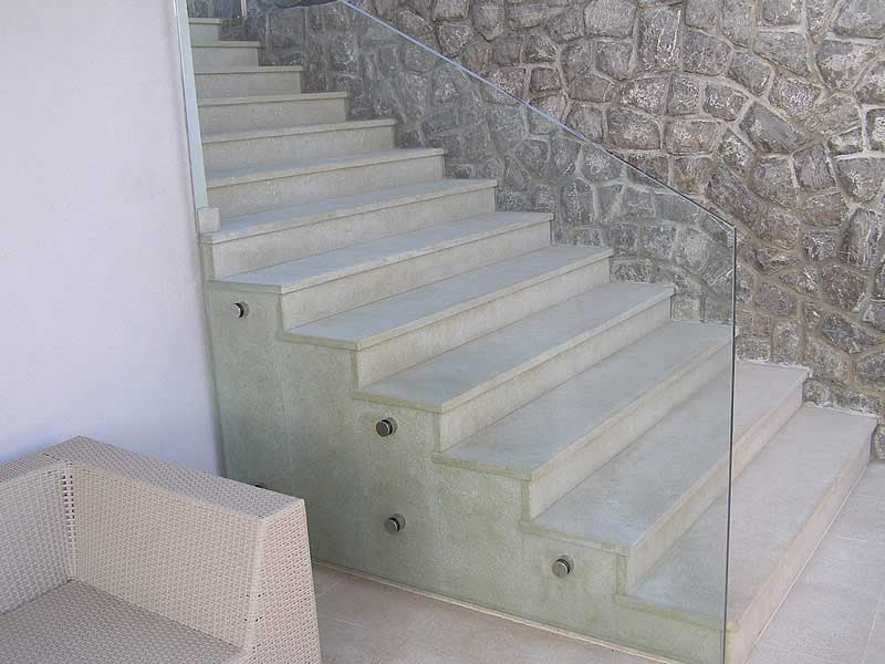 üveg korlát készítés